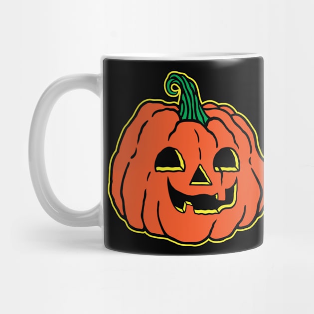 Happy Halloween Pumpkin (Outlined) by HallowCulture